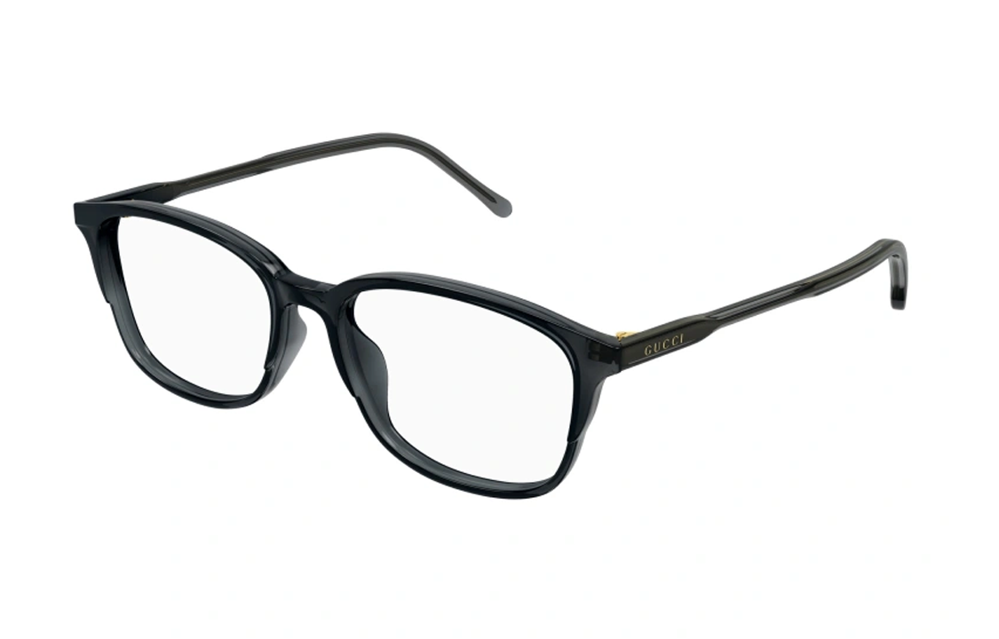 GUCCI Unisex Irregular Black Optical Glasses with Logoed Temples. GG1610OA002