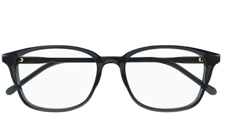 구찌 유니섹스 로고 템플 블랙 irregular 안경. GG1610OA002 Shop 구찌 유니섹스 로고 템플 블랙 irregular 안경. GG1610OA002