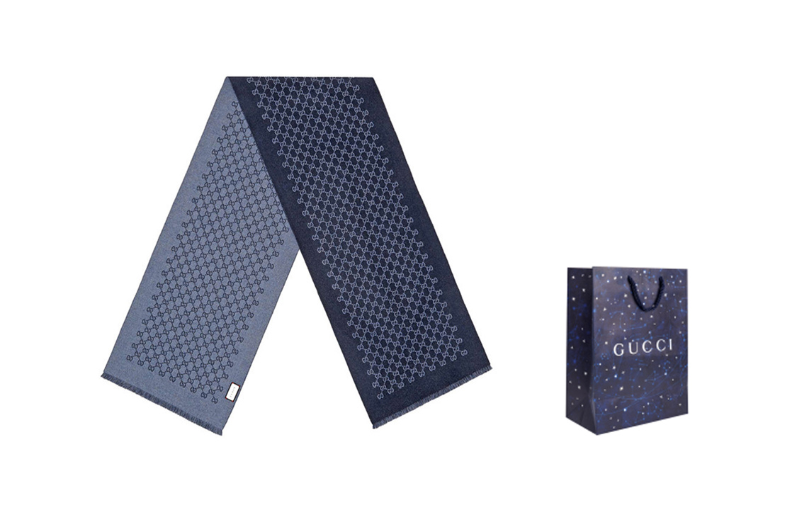 GUCCI Unisex Wool Knit Scarf Japanese Style 391246-4G200-4569 圖 7