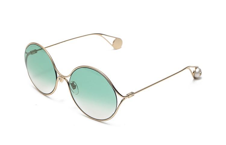 GUCCI UV Protection Round Metal Sunglasses Unisex Couple Design. GG0253SA