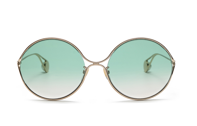 GUCCI UV Protection Round Metal Sunglasses Unisex Couple Design. GG0253SA 圖 3