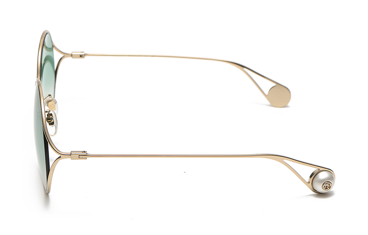 GUCCI UV Protection Round Metal Sunglasses Unisex Couple Design. GG0253SA 圖 4