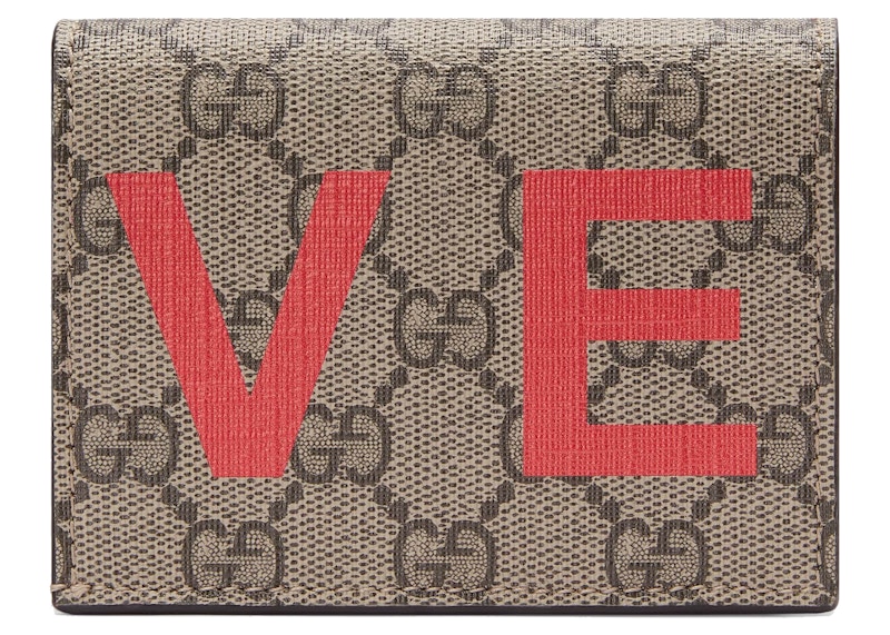 Order 구찌 GG 수프림 발렌타인 카드 케이스 베이지/에보니 
