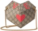 Order Gucci Valentine's Day Heart Bag Small GG Supreme Beige/Ebony