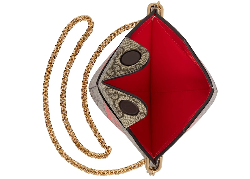 Lookbook 구찌 발렌타인 하트 GG Supreme 스몰 백 (베이지/에보니) 
