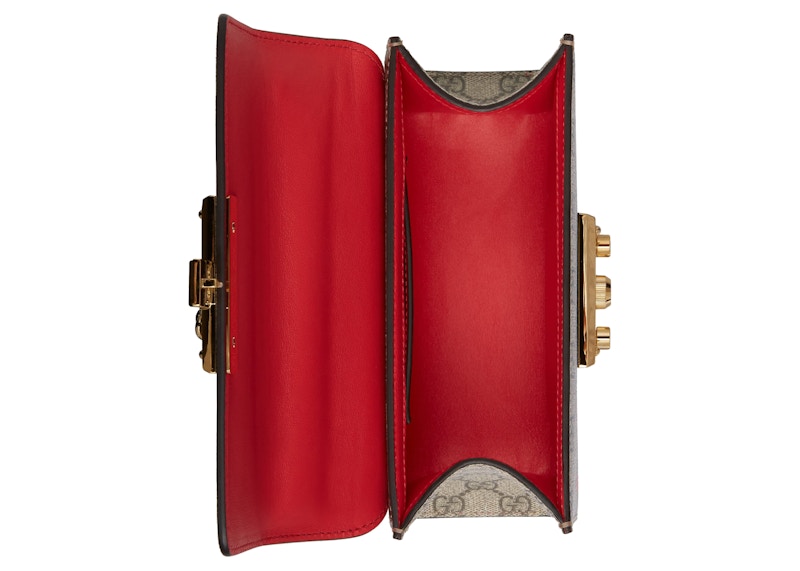 Lookbook 구찌 발렌타인 GG 수프림 패드락 스몰백 (베이지/에보니)
