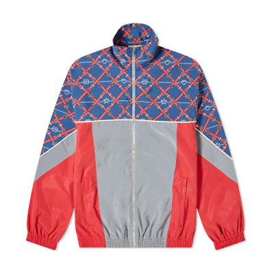 Gucci Vintage Colorblock Reflective Printed Jacket Multicolor 587377-XJBTH-4437