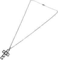 GUCCI Vintage G-Cube Cross 925 Silver Necklace for Men - Silver. YBB57699400100U GUCCI Vintage G-Cube Cross 925 Silver Necklace for Men - Silver. YBB57699400100U