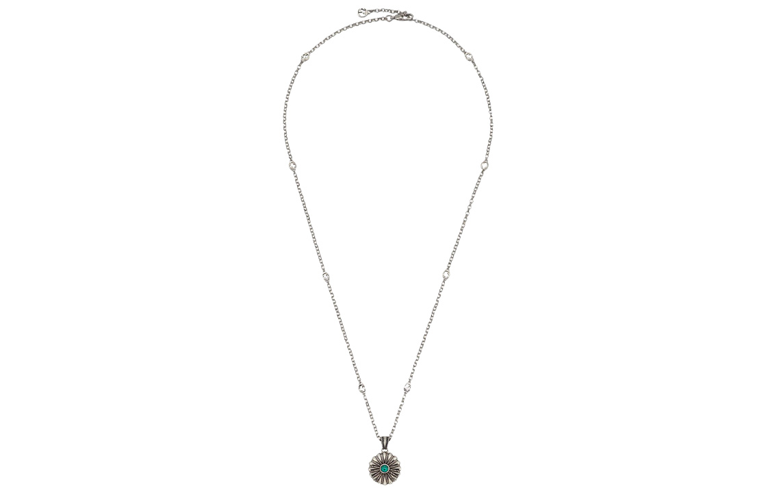 GUCCI Vintage Style 925 Silver Engraved Necklace Unisex Jewelry. 728451-J8749-8183 圖 3