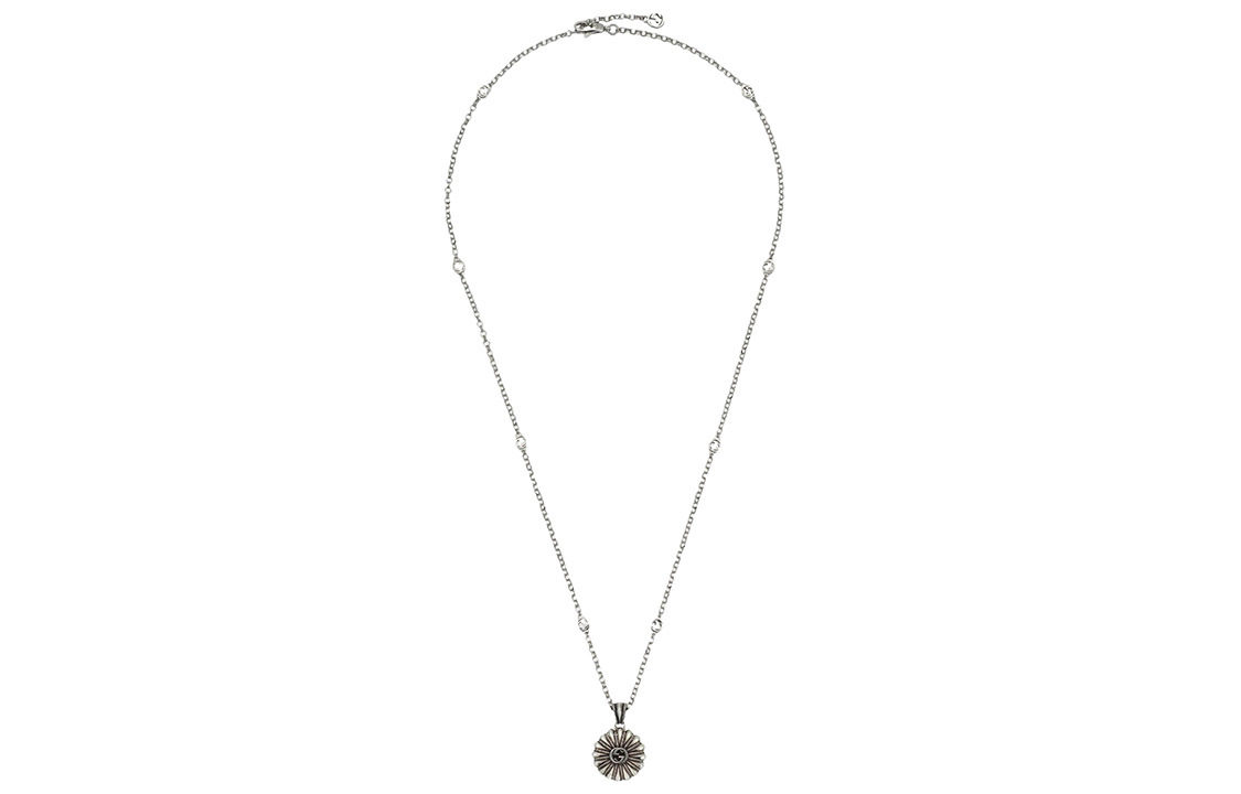 GUCCI Vintage Style 925 Silver Engraved Necklace Unisex Jewelry. 728451-J8749-8183 圖 4