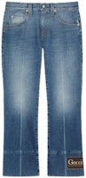 Gucci Vintage Washed High-Waisted Flared Jeans Blue 624242-XDA4I-4447 Gucci Vintage Washed High-Waisted Flared Jeans Blue 624242-XDA4I-4447