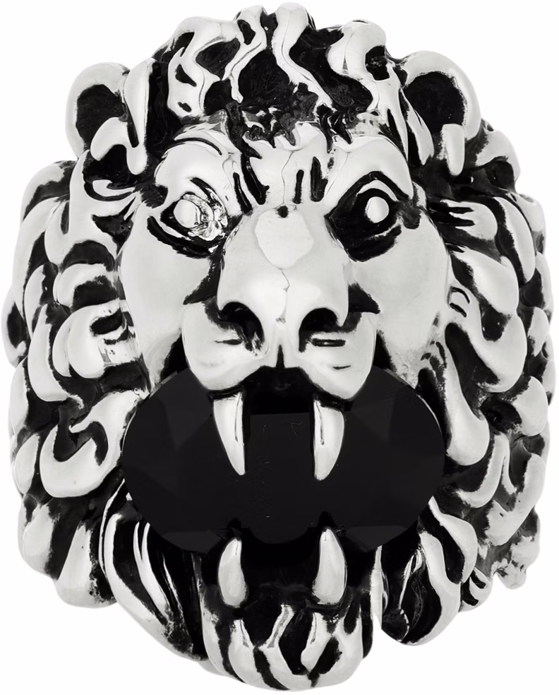 gucci-vintage-web-lion-head-black-fashion-ring-with-crystals-for-men-402763-j1-d50-9074
