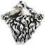 Lookbook GUCCI Vintage Web Ring in Palladium-Plated with Crystal Lion Head Unisex 402763-J3F42-8162