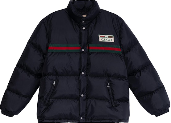 Gucci Waterproof Down Jacket with Logo Collar, Winter Black Retro Style 666560-Z8AQX-1043 Buy Gucci Waterproof Down Jacket with Logo Collar, Winter Black Retro Style 666560-Z8AQX-1043