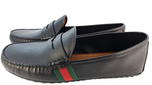 Gucci Kasut Loafer Kulit Aksen Web 'Hitam' 566294-BTRE0-1060 Order Gucci Kasut Loafer Kulit Aksen Web 'Hitam' 566294-BTRE0-1060
