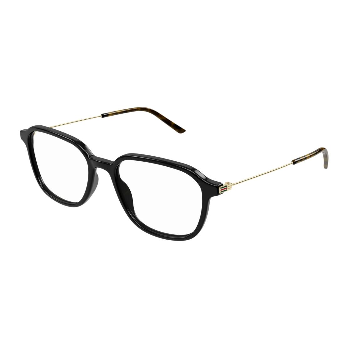 Order GUCCI Web Logo Acetate Square Optical Glasses Unisex Black. GG1576O
