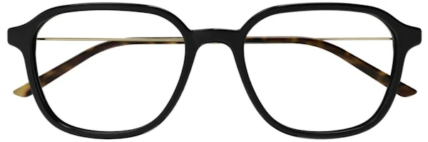 Lookbook GUCCI 網紋標誌黑色方形光學眼鏡 男女適用 GG1576O