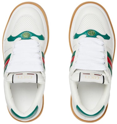 Gucci 网纹板鞋 '白绿红' 771457-AAC0S-9063 Lookbook Gucci 网纹板鞋 '白绿红' 771457-AAC0S-9063