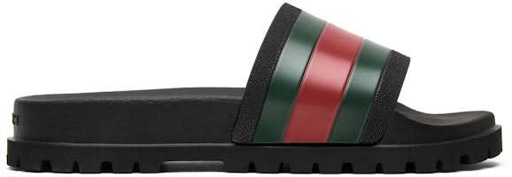 Gucci Web Slide 'Black' 429469-GIB10-1098 Gucci Web Slide 'Black' 429469-GIB10-1098