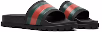 Cheap Gucci Selipar Web 'Hitam' 429469-GIB10-1098