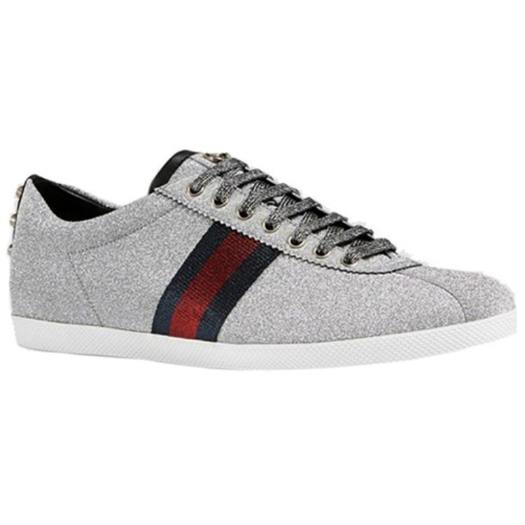 Order Gucci Web Sneaker 'Glitter Studs' Kasut Berkilau ‎414684-KW040-8162