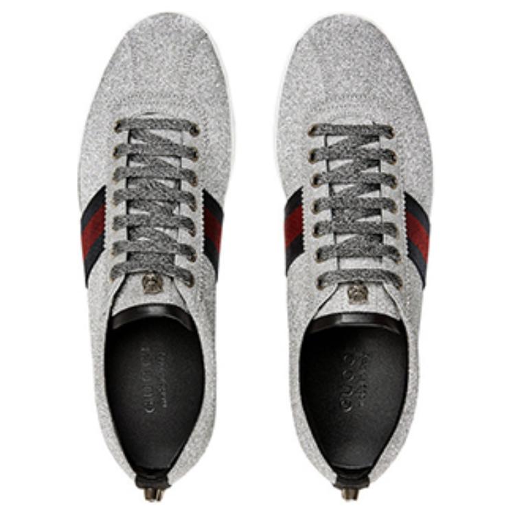 Lookbook Gucci Web Sneaker 'Glitter Studs' Kasut Berkilau ‎414684-KW040-8162