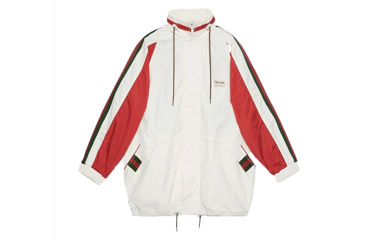 Gucci White Cotton Panel Drawstring Jacket 599933-XDA0X-9061