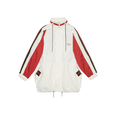 Gucci White Cotton Panel Drawstring Jacket 599933-XDA0X-9061