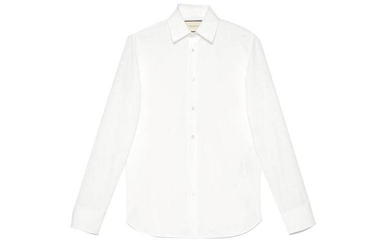 Gucci White Cotton Poplin Long Sleeve SS21 Sunblock Shirt 535172-21131-9000
