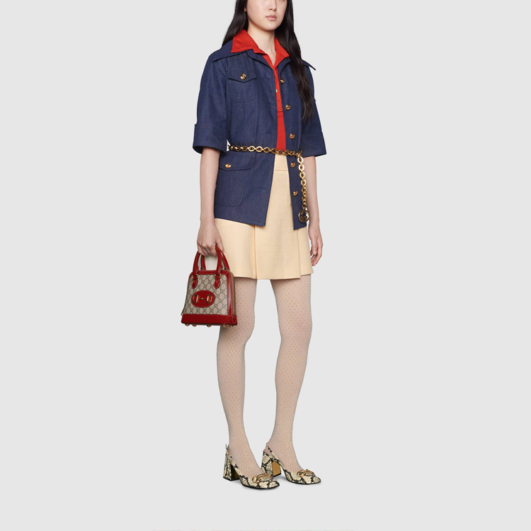 GUCCI White GG Quilted Wool A-Line Skirt 643330-ZAF5T-9205 圖 3