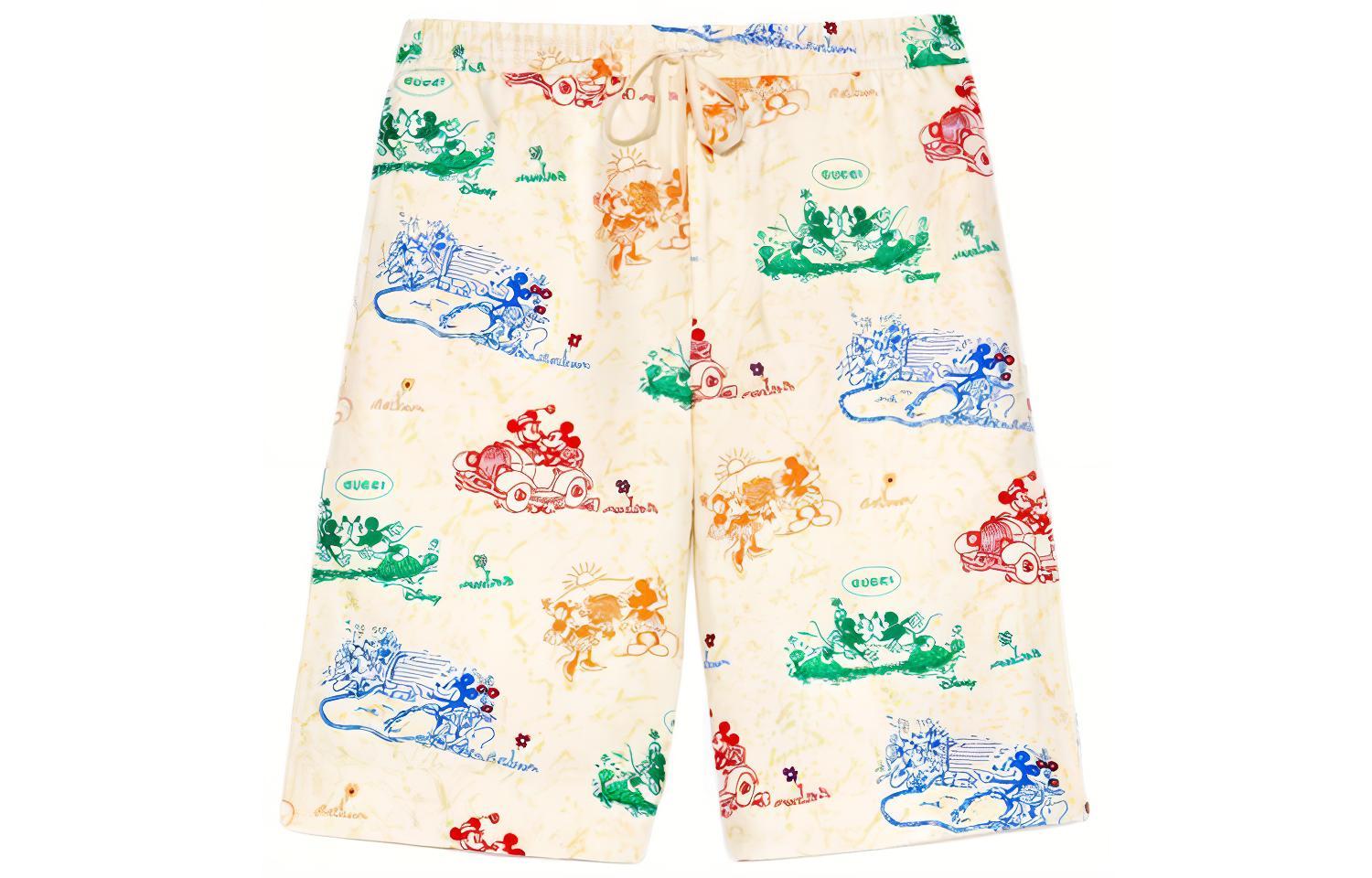 Gucci White Logo Print Casual Shorts 604046-ZADJZ-9701