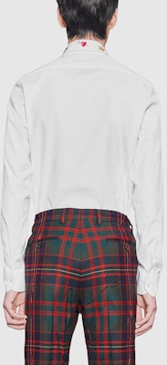 GUCCI Baju Putih Lengan Panjang Kapas dengan Kolar Sulaman 523500-Z341L-9061 Shop GUCCI Baju Putih Lengan Panjang Kapas dengan Kolar Sulaman 523500-Z341L-9061