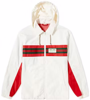 Gucci White Nylon Stripe Hooded Track Jacket 599935-XDA0X-9061 Gucci White Nylon Stripe Hooded Track Jacket 599935-XDA0X-9061