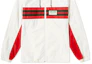 Sizing Jaket Hoodie Track Gucci Putih Nylon dengan Garis Striped 599935-XDA0X-9061