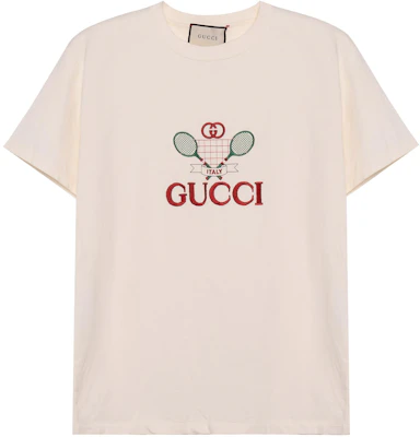 Camiseta Gucci Blanca Oversized Bordada de Manga Corta. 548334-XJBLE-7136 Buy Camiseta Gucci Blanca Oversized Bordada de Manga Corta. 548334-XJBLE-7136