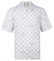 Gucci White Short Sleeve Shirt with Star Print 546192-ZAADT-9011 Gucci White Short Sleeve Shirt with Star Print 546192-ZAADT-9011
