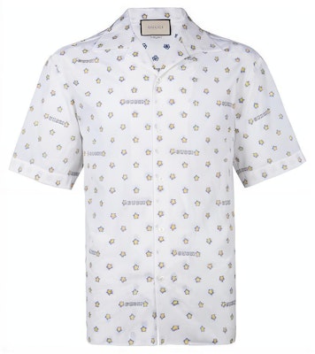 Kemeja Pendek Gucci Putih dengan Motif Bintang. 546192-ZAADT-9011 Buy Kemeja Pendek Gucci Putih dengan Motif Bintang. 546192-ZAADT-9011