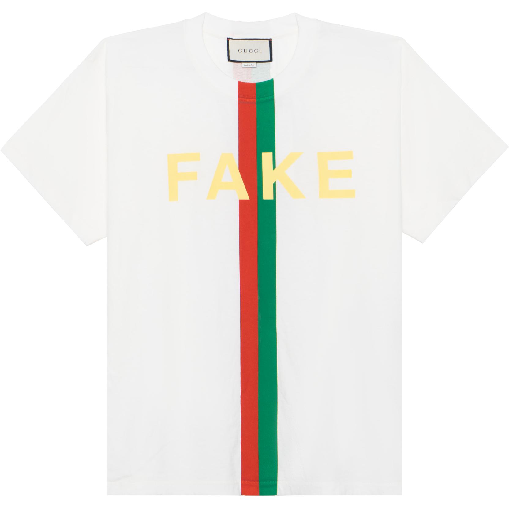 Gucci White Short Sleeve T-Shirt with Logo Stripe Print 616036-XJCXX-9095