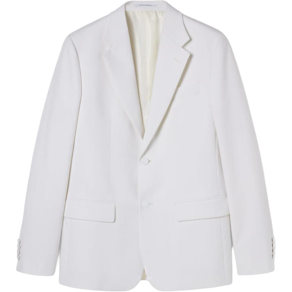Gucci White Solid Color Slim Fit Long Sleeve Jacket 791555-ZAORH-9000