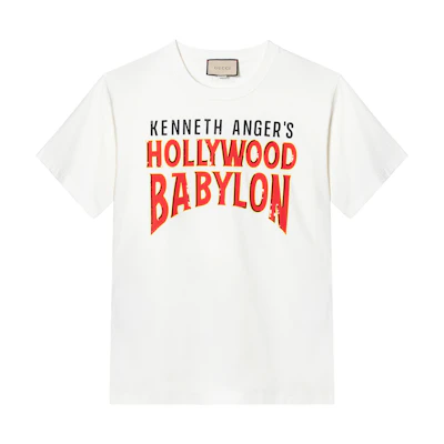 Gucci White SS23 Short Sleeve Cotton T-Shirt with Logo Print 616036-XJEJU-9095