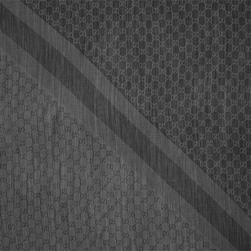 GUCCI Wool Knit Scarf Unisex Couples Style Deep Gray 281942-3G704-1062 圖 4