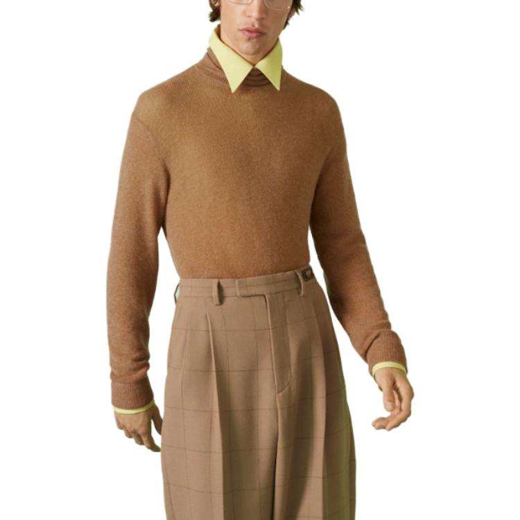 Lookbook グッチ ウールモヘア タートルネック ジャンパー ブラウン セーター. 752308-XKDFN-2602