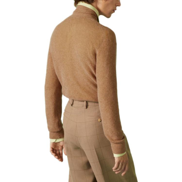 Shop グッチ ウールモヘア タートルネック ジャンパー ブラウン セーター. 752308-XKDFN-2602