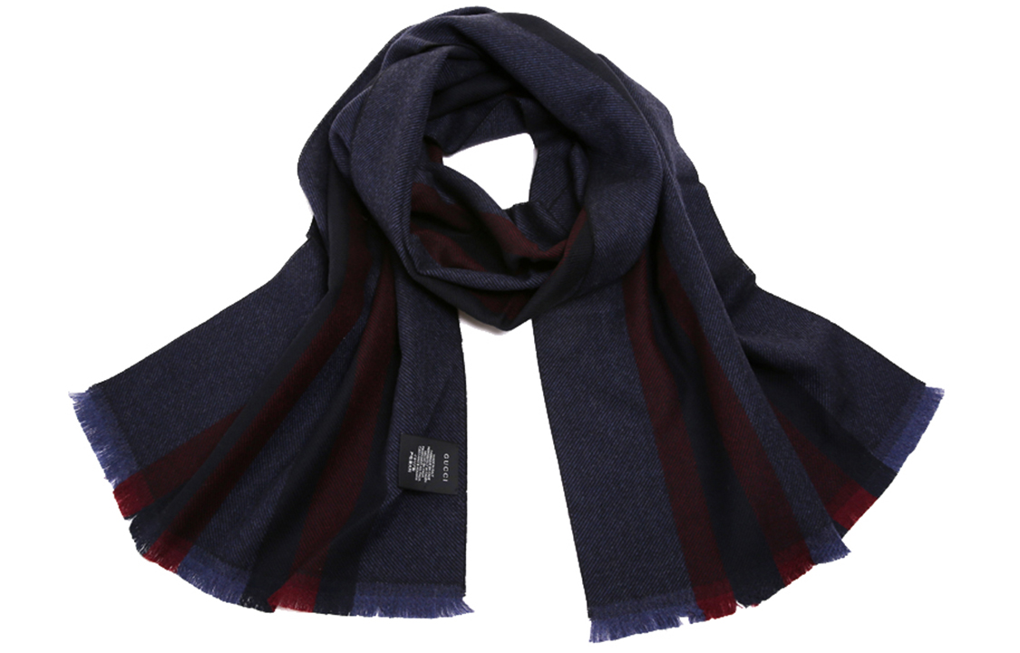 GUCCI Wool Scarf in Deep Blue 387574-4G200-4168 圖 2