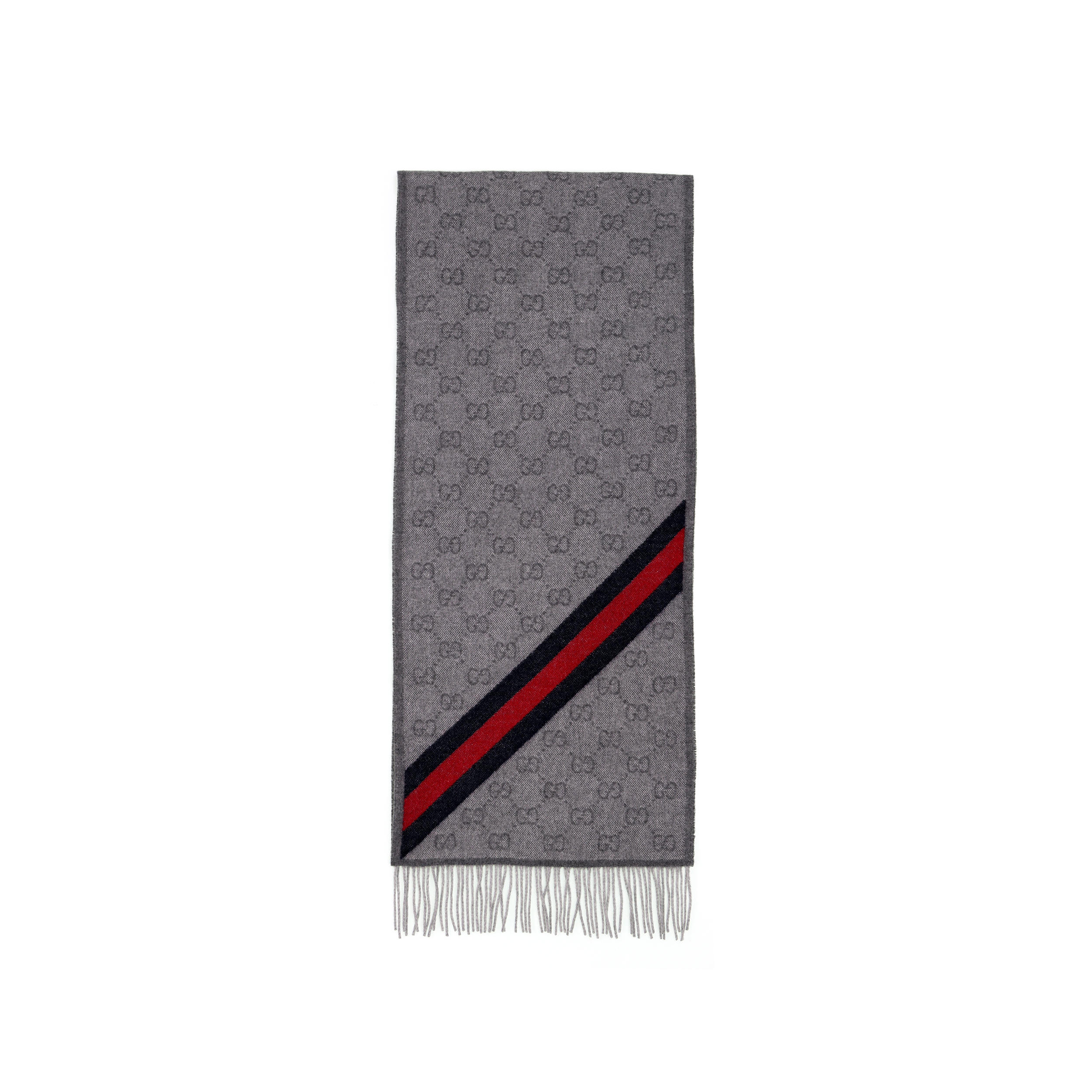 GUCCI Wool Yarn Scarf Unisex Couple Style 570603-3GB18-1768 圖 2
