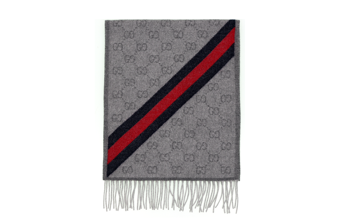 GUCCI Wool Yarn Scarf Unisex Couple Style 570603-3GB18-1768 圖 4