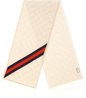 Sizing GUCCI 羊毛圍巾 男女情侶款 黑灰+米白 570603