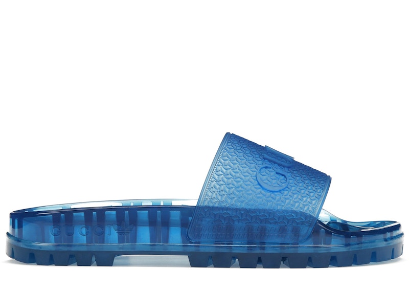 Gucci x adidas Adilette Slide Sandal 'Transparent Blue' IE2257