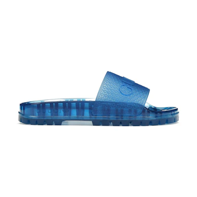 Gucci adidas Adilette Slide Sandal 'Transparent Blue'