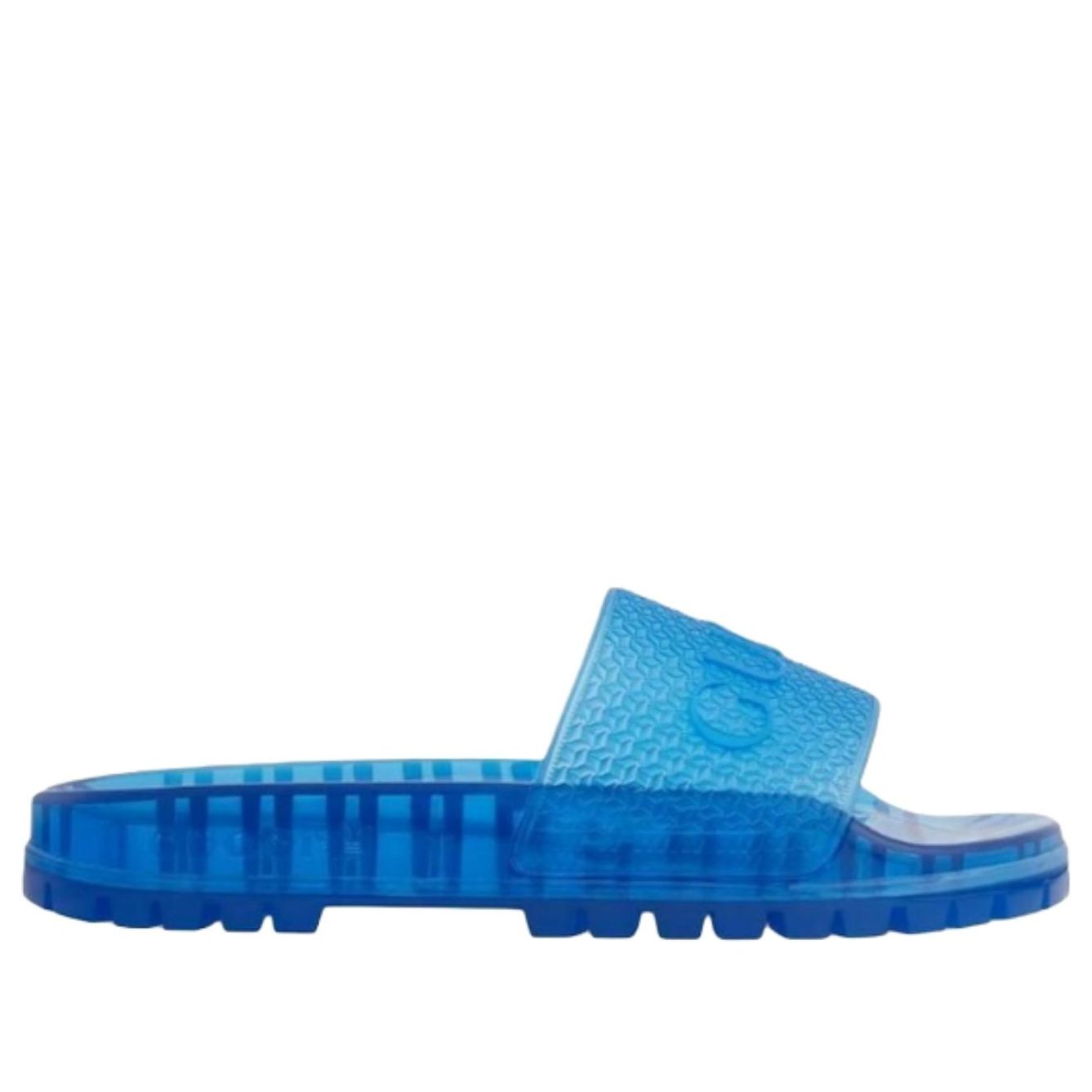 Purchase Gucci×adidas アディレッタ サンダル (透明ブルー) IE2257